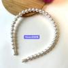 Faixa de Cabeça Versátil com Pérolas de 6mm e 8mm, Elegante Acessório de Cabelo de Pérola Falsa para Noivas, Faixa de Cabeça de Arame Atacado, Não Pressiona a Cabeça