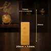 Adornos de lingotes de arena dorada latón premium dorado, ladrillos de oro realistas, regalos creativos, pequeñas decoraciones para el hogar