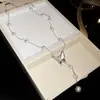 Super Hada Dulce Incrustaciones de Pedrería Mariposa Perla Collar Pendientes Set de Joyería Nicho Lujo Ligero Temperamento Accesorios Versátiles Venta al por Mayor