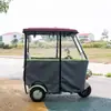 Cobertura de Garagem para Triciclo Elétrico Transparente Totalmente Fechada Nova Cortina de Para-brisa para Cobertura Lazer e Proteção contra Frio Lona de Chuva para Idosos Toldo
