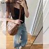 Jeans de Pierna Ancha Americanos para Mujer Verano 2025 Nuevos Pantalones Rectos Holgados de Cintura Alta Adelgazantes