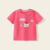 Camiseta de manga corta para niñas, ropa de verano para niños, camiseta nueva de algodón holgada con dibujos animados para niños, ropa de verano para niños