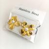 Pendientes de Acero Inoxidable con Forma de Gota de Aceite de Venta Caliente Transfronteriza Europeos y Americanos para Mujer, Versátiles, Modernos, Personalizados, Simples y Tendencia, Pendientes de Acero de Titanio al por Mayor