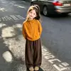 Conjunto de otoño para niña 2026 nuevo elegante estilo coreano casual pantalones anchos y sudadera conjunto de dos piezas