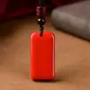 Colgante de Cinabrio Crudo con Alto Contenido de Arena Dorada Púrpura y Arena Imperial, Collar del Año del Zodiaco, Venta Directa de Fábrica y Dropshipping