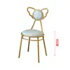 Silla de comedor nórdica silla trasera Celebridad de Internet simple manicura maquillaje silla de restaurante ocio postre tienda de té con leche combinación de mesa y silla