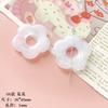 Lazo de acrílico transparente con forma de estrella de cinco puntas, rosa, flor, cuentas, hecho a mano, para hacer joyas, collares y pendientes.