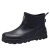 Botas de lluvia cortas de moda transfronterizas para hombre, zapatos de pesca impermeables y resistentes al desgaste para exteriores, zapatos de goma antideslizantes para cocina, zapatos impermeables para lavado de autos para hombre