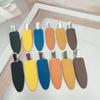 6CM Nova Cor Doce Tinta Borracha Metal Grampo de Cabelo Parte de Trás da Cabeça Acessório de Cabelo Clipe para Cabelo Quebrado Fofo Acessórios de Cabelo Clipe para Franja
