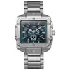 Relógio de Pulso Masculino Cruz Quadrada Pulseira de Aço Inoxidável Personalidade Moda Tendência Relógio de Quartzo Masculino Atacado