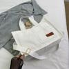 Bolsa de veludo de grande capacidade feminina 2024 nova bolsa de ombro transversal da moda para todos os tipos de ocasiões, alça larga, bolsa tote portátil casual