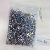 1440 Piezas de Joyería de Diamantes Planos para Uñas, Lujo Ligero, Elegantes Diamantes Azules para Uñas en Forma de Ojo de Caballo Torcido Mini Grandes y Pequeños