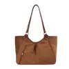 Bolsa Tote Retro de Camurça Melaleuca Feminina Grande Capacidade para o Dia a Dia Feminina 2026 Nova Bolsa de Ombro Único de Outono