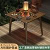 Mesa de Té para Uso Doméstico en la Sala de Estar, Adecuada para Preparar Té, Calentar Fuego, Fondue y Barbacoa; Mesa redonda pequeña para uso en interiores, juego completo de electrodomésticos para el hogar