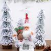 Papai Noel 5 Polegadas Desenho Animado Tecido Pelúcia Boneco Postura em Pé Pendurar na Árvore Decorações de Festa Presentes
