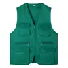 Chaleco de Trabajo para Catering con Logo Impreso Personalizado Tendencia Nacional Restaurante de Hot Pot Barra de Brochetas Barbacoa Chaleco Uniforme para Personal de Servicio