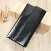 Carteira Versátil de Couro Genuíno Moda Slot para Cartão Multifuncional Clutch Porta-Moedas Mais Vendido Coleção Slot para Cartão Atacado