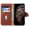 Adecuado para iPhone 11 Cartera de Cuero de Primera Capa Funda de Cuero para Teléfono Móvil Flip de Negocios con Tarjetero Funda Protectora para Apple 11 Pro
