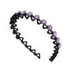 Accesorios para el Cabello Versátiles Estilo Coreano Diadema de Flor con Incrustaciones de Diamantes Vintage para Mujer Diadema Antideslizante para Fijar el Cabello Tocado de Flor con Pedrería de Colores