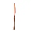 Cubertería de Acero Inoxidable Temu Transfronteriza Juego de Cuchara para Café, Cuchillo y Tenedor Pequeño con Forma de Cintura Vajilla Estilo Occidental Cuchillo y Tenedor Estilo Occidental