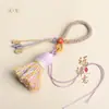 Accesorios para Joyería DIY Colgante Nudo de Maíz Estilo Étnico Tejido a Mano Borla de Algodón Llavero Al Por Mayor