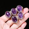 Jingdian joias ametista natural oval caixa mágica acessórios para joias diy acessórios para pulseira pingente estritamente selecionados atacado