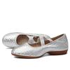 Sola Macia Nova Primavera e Verão Lona Respirável Sapatos de Dança Sola Macia Sapatos de Dança Moderna de Salto Médio para Mulheres Sapatos de Dança Social