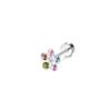 Pendientes de Acero Inoxidable con Microincrustaciones de Circonita, Coloridos, Simples, Bolas de Cerámica Suave, Clavo Pequeño de Labio, Anillo para Labio, Perforación Corporal, Joyería para Piercings