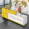 Caja registradora mostrador de bar de empresa esquina pintura mostrador frontal recepción peluquería salón de belleza banda de luz mostrador simple