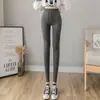Leggings elásticos para mujer talla grande 100 kg primavera 2026 talla grande cintura alta adelgazantes simples versátiles ajustados skinny para mujer