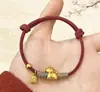 Pulsera de Hilo Rojo del Año del Caballo 2026 Unisex Caballo del Zodiaco Atrae Riqueza y Fortuna Pulsera Tejida de Regalo