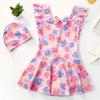 Roupa de banho infantil para meninas, roupa de banho grande para bebês, saia de princesa, traje de banho fofo para crianças e meninas