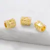 Fábrica de accesorios de cuentas de metal DIY hechos a mano al por mayor cuentas con patrón de corazón de cuentas cuentas espaciadoras de tubo recto cuentas