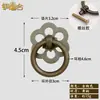 AH1392 Manija de Seis Agujeros Anillo de Tirador Clásico Muebles Antiguos Chinos Gabinete de Cobre Puro Puerta de Gabinete Cajón Simple Colgante para Botiquín