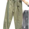 Pantalones Cargo Casuales de Seda de Hielo Holgados para Hombre para Verano, Pantalones Jogger Ultradelgados de Secado Rápido, Pantalones Deportivos Cortos