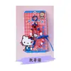 Llavero Colgante Auténtico Serie de Cremas con Perlas Sanrio, Llavero Lindo para Bolso Coche Pequeño Regalo