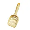 Nueva pala extendida para arena de gato con agujeros grandes y pequeños, mango largo, herramienta de limpieza anti-suciedad para caja de arena de gato y inodoro