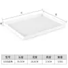 Bandeja de plástico rectangular melamina bandeja de habitación de hotel imitación veta de madera bandeja de té bandeja de almacenamiento bandeja estrecha larga