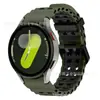 Para Samsung Galaxy watch7 correa de silicona bicolor marina Samsung FE/6/5/4 correa de reloj de liberación rápida