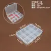 Caja de Almacenamiento de Plástico Transparente de 5 Compartimentos, 8 Compartimentos, 10 Compartimentos, 15 Compartimentos, 24 Compartimentos para Cuentas, Componentes, Joyería y Piezas