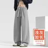 Pantalones Largos de Lana Extendidos para Hombre Otoño Pantalones de Chándal Pierna Ancha Pierna Recta Pantalones Largos Pantalones de Otoño Invierno Pantalones Casuales para Hombre