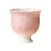Taza Maestra de Cerámica Pintada a Mano Rosa Degradado, Taza de Cata de Té para Uso Doméstico, Taza de Té Pequeña para Recibir Invitados, Taza de Té Kung Fu en Relieve de Estilo Chino Nuevo