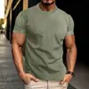 Tamanho europeu roupas masculinas transfronteiriças TK verão fino esportivo casual folgado respirável secagem rápida seersucker camiseta masculina de manga curta