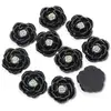 Acessórios de Flor Camélia Tridimensional de Furo Único com Base Plana de Pérola de Imitação ABS para Sapatos, Chapéus, Bolsas, Roupas, Brincos, Presilhas de Cabelo e Projetos DIY