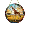 Adornos redondos colgantes temáticos de animales de acrílico transfronterizos, adecuados para uso en interiores y exteriores como atrapasoles
