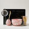 Conjunto de chá matcha japonês transfronteiriço, conjunto com 7 peças, caixa colorida, fabricantes de explosões de cerâmica da Amazon de alta qualidade
