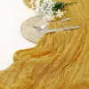 Caminho de Mesa Amazon Voile Bali Estilo Boêmio Decoração de Mesa para Festa de Aniversário Toalha de Mesa Plissada Torcida Atacado