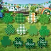 Calle. Decoraciones de Inserción en el Suelo para el Día de San Patricio, Señales Decorativas de Inserción en el Suelo con Forma de Trébol, Adecuadas para Fiestas del Festival Irlandés