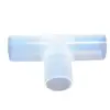 Suministrado directamente por el fabricante: Accesorios de soldadura de te de diámetro igual sin tuerca PFA, accesorios químicos de fluoroplástico resistentes a altas temperaturas, especificaciones completas