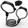 Candado Antirrobo para Bicicleta Correa Gruesa Anti-Corte Soporte Candado con Llave para Vehículo Eléctrico Anillo de Bloqueo Candado con Contraseña para Bicicleta